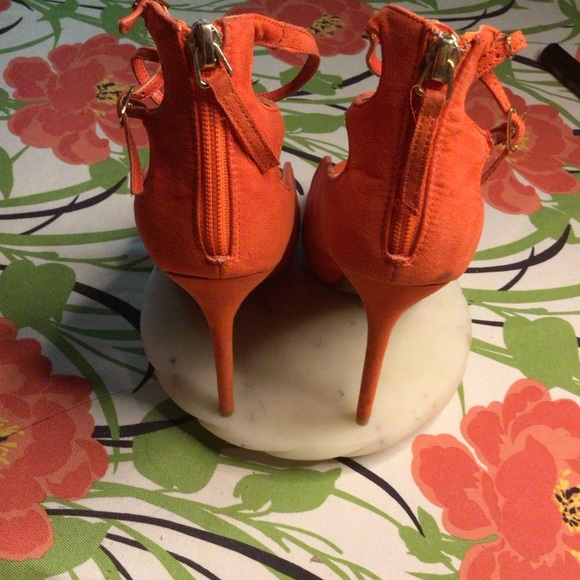 JUSTFAB coral red high heels.❤️❤️6X $15.00 - Picture 6 of 13